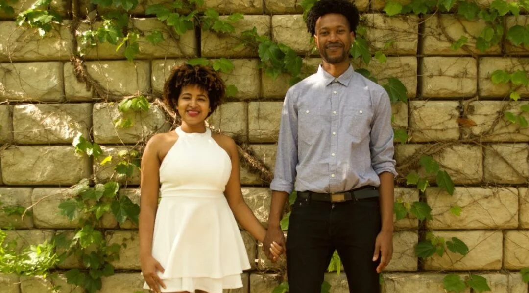 Picture of wife and I at Piedmont park