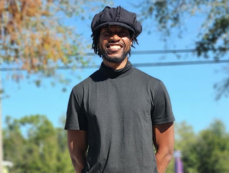 Headshot of Stefan Glover one day after his wedding.