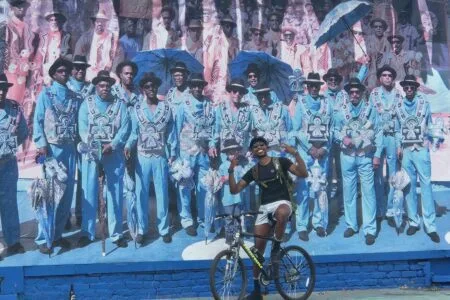 A picture of me biking in New Orleans