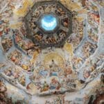 A picture of the ceiling artwork in the vatican