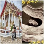 A picture of our ultrasound, Sayu and I