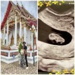 A picture of our ultrasound, Sayu and I