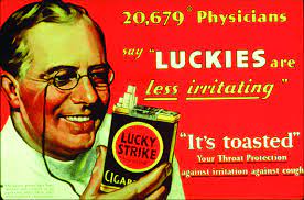 The shady advertising of doctor endorsing cigarettes