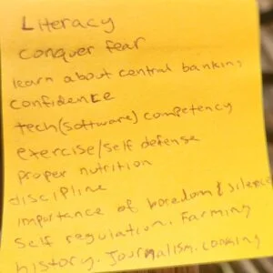 List of things to teach kids and teenagers.