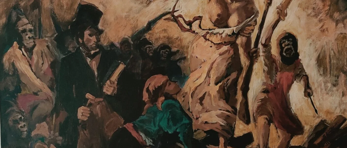 Modern painting of "liberty leading the people"