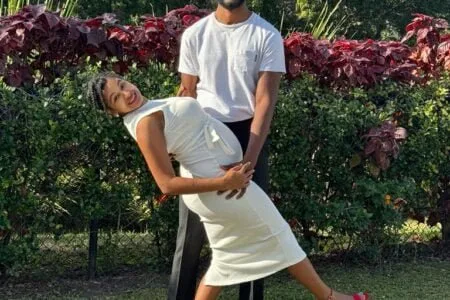 A picture of me and my wife