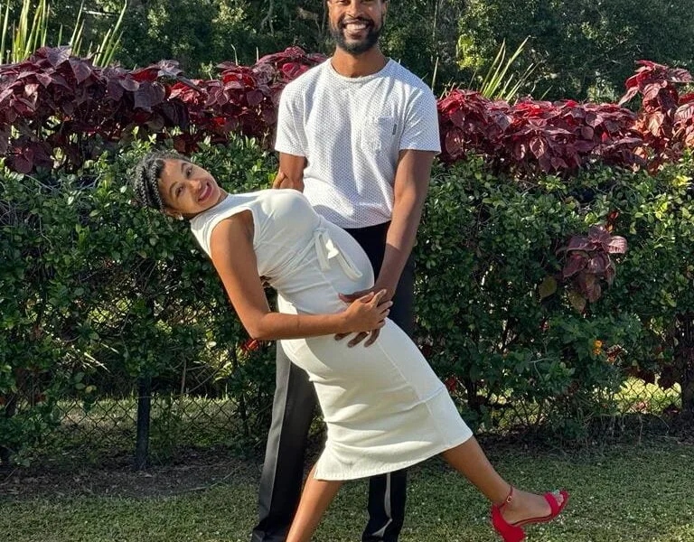 A picture of me and my wife