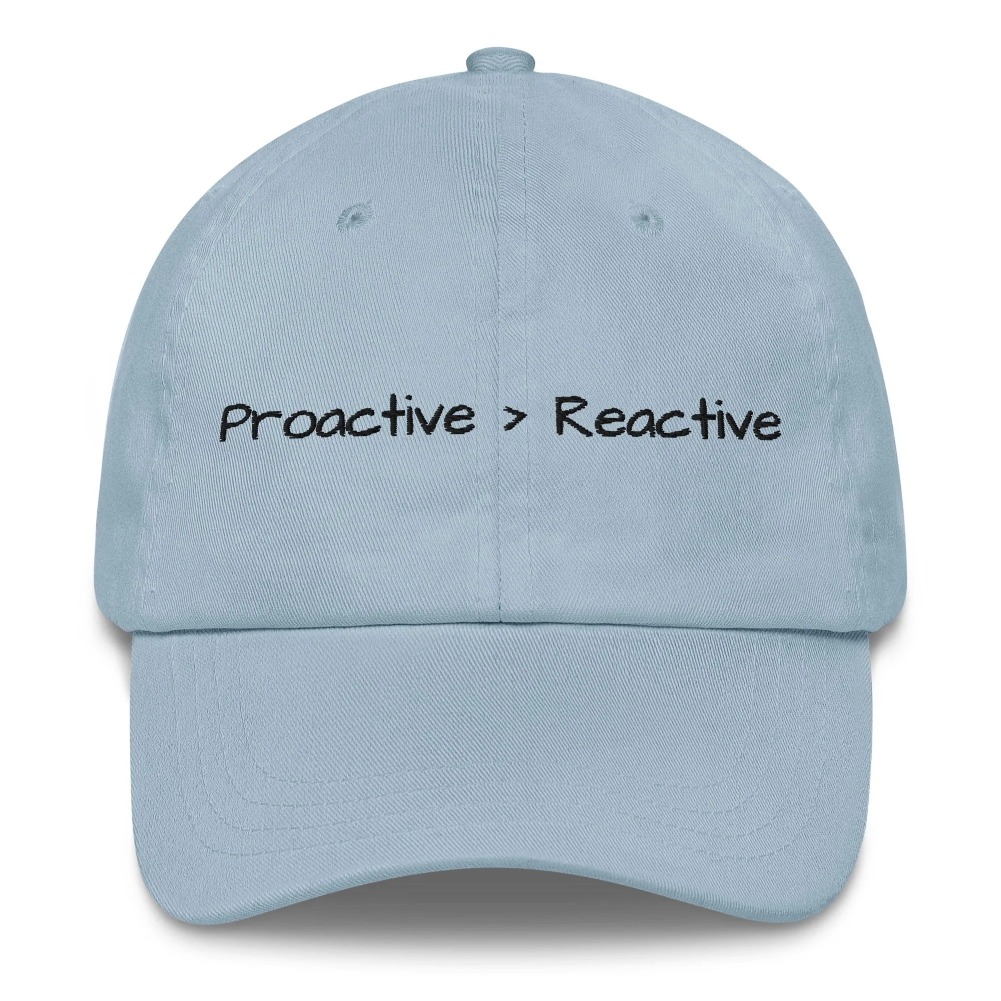 Proactive over reactive hat