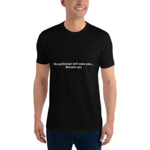 Bitcoin can short sleeve T-shirt