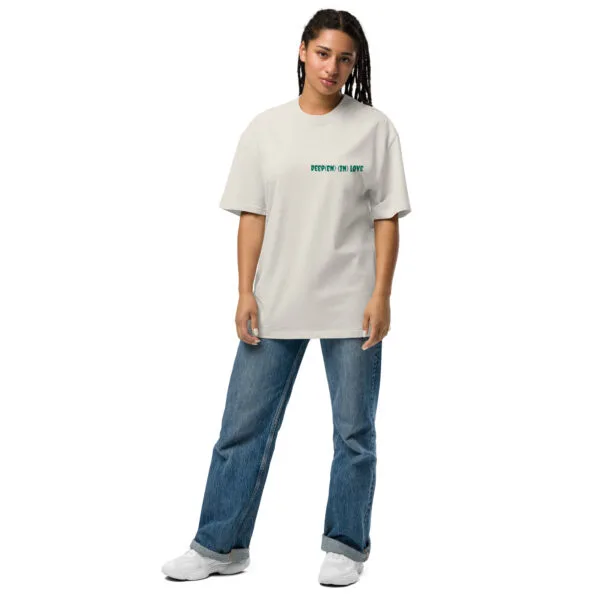 Deep(en) (in) love oversized faded t-shirt - Image 4