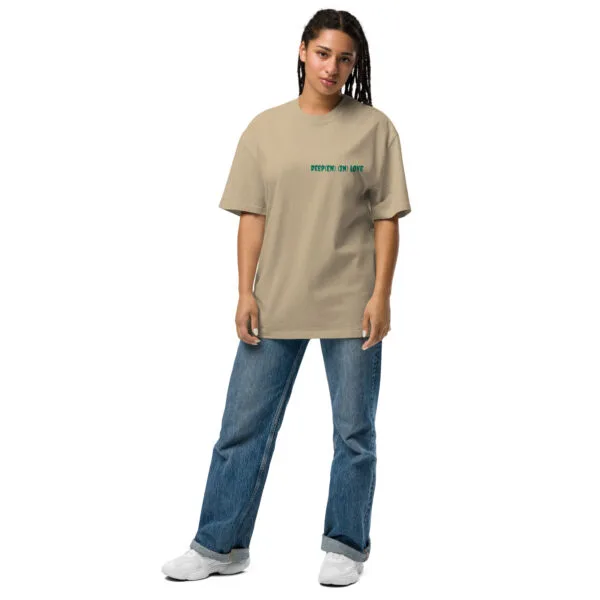 Deep(en) (in) love oversized faded t-shirt - Image 2