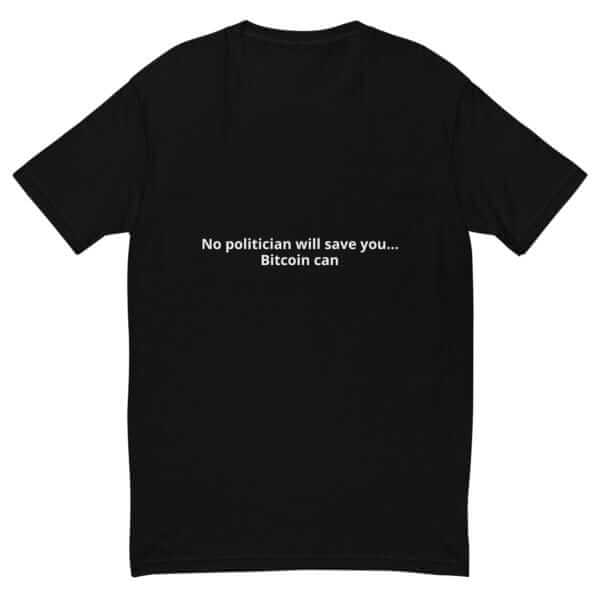 Bitcoin can short sleeve T-shirt - Image 5